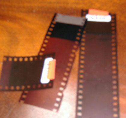 Image of over-exposed film